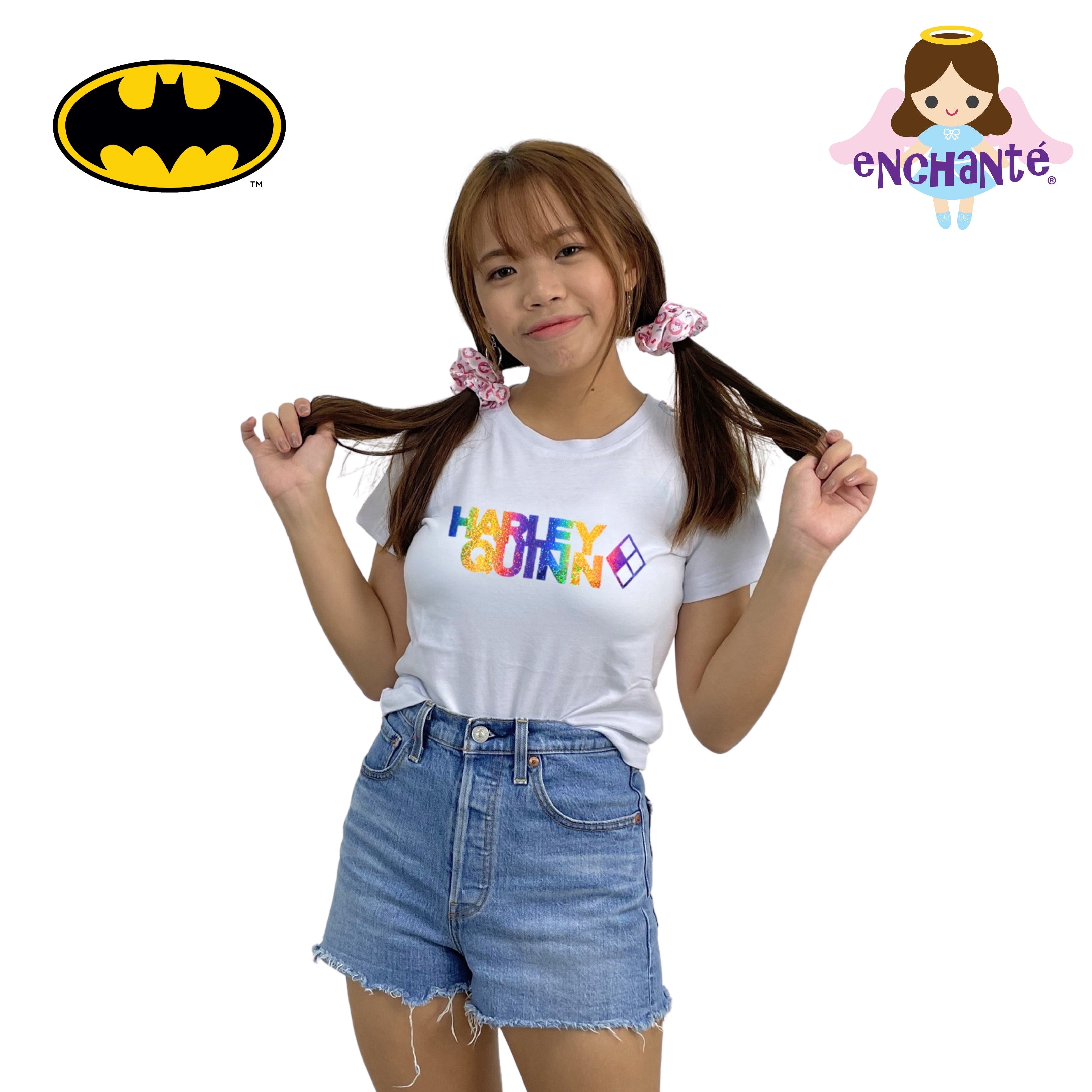 Harley Quinn Holographic Logo Tee (Adult)