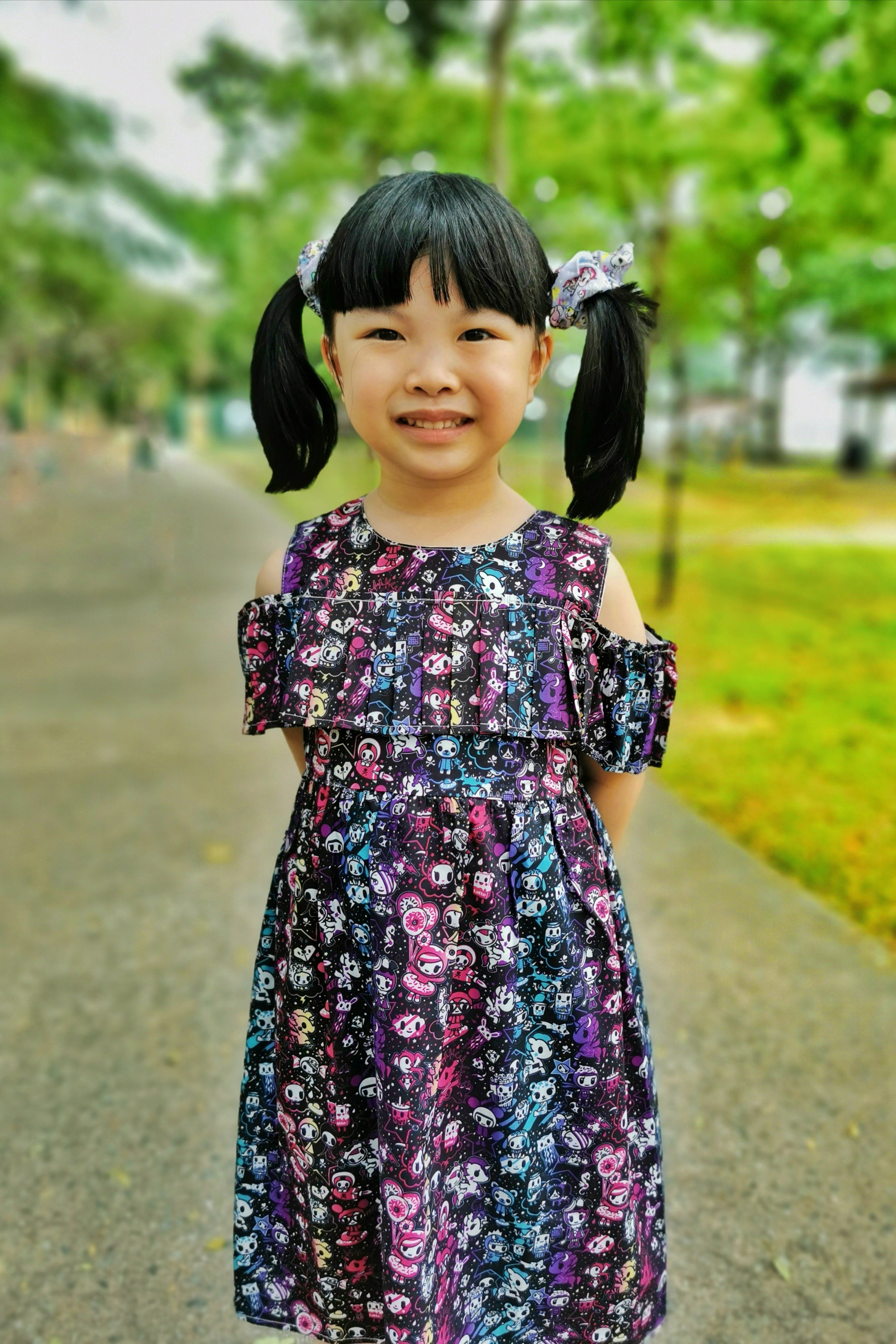 tokidoki Cosmo Off-shoulder Dress