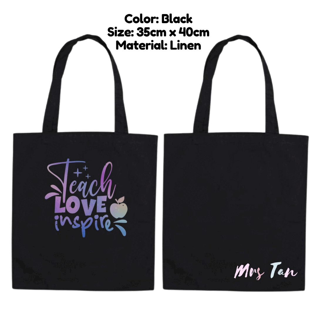 Teacher's Day Graphic Tote Bag