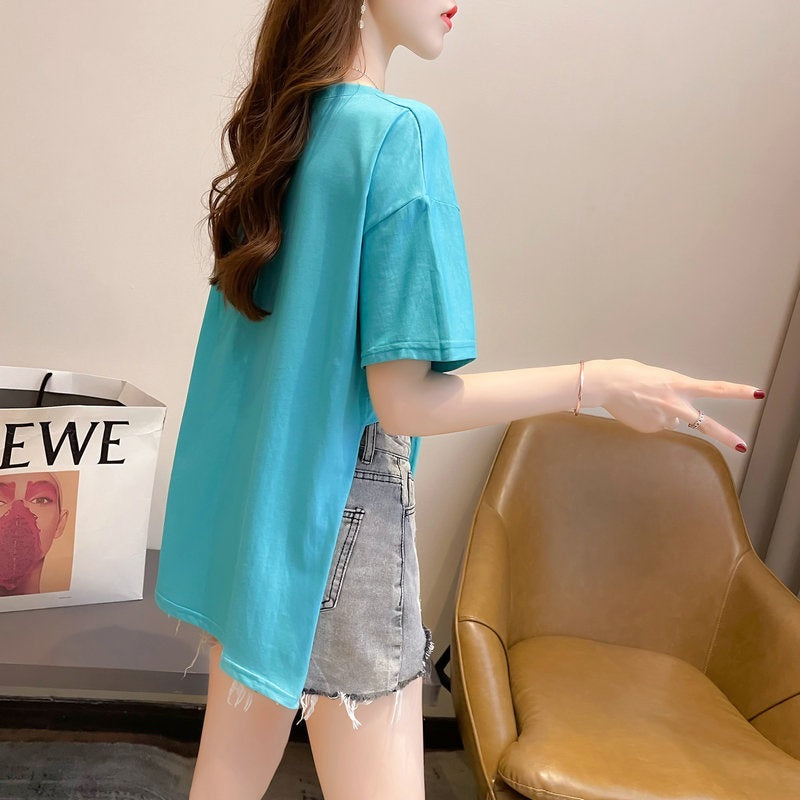 Chupa Chups Turquoise Cropped Top