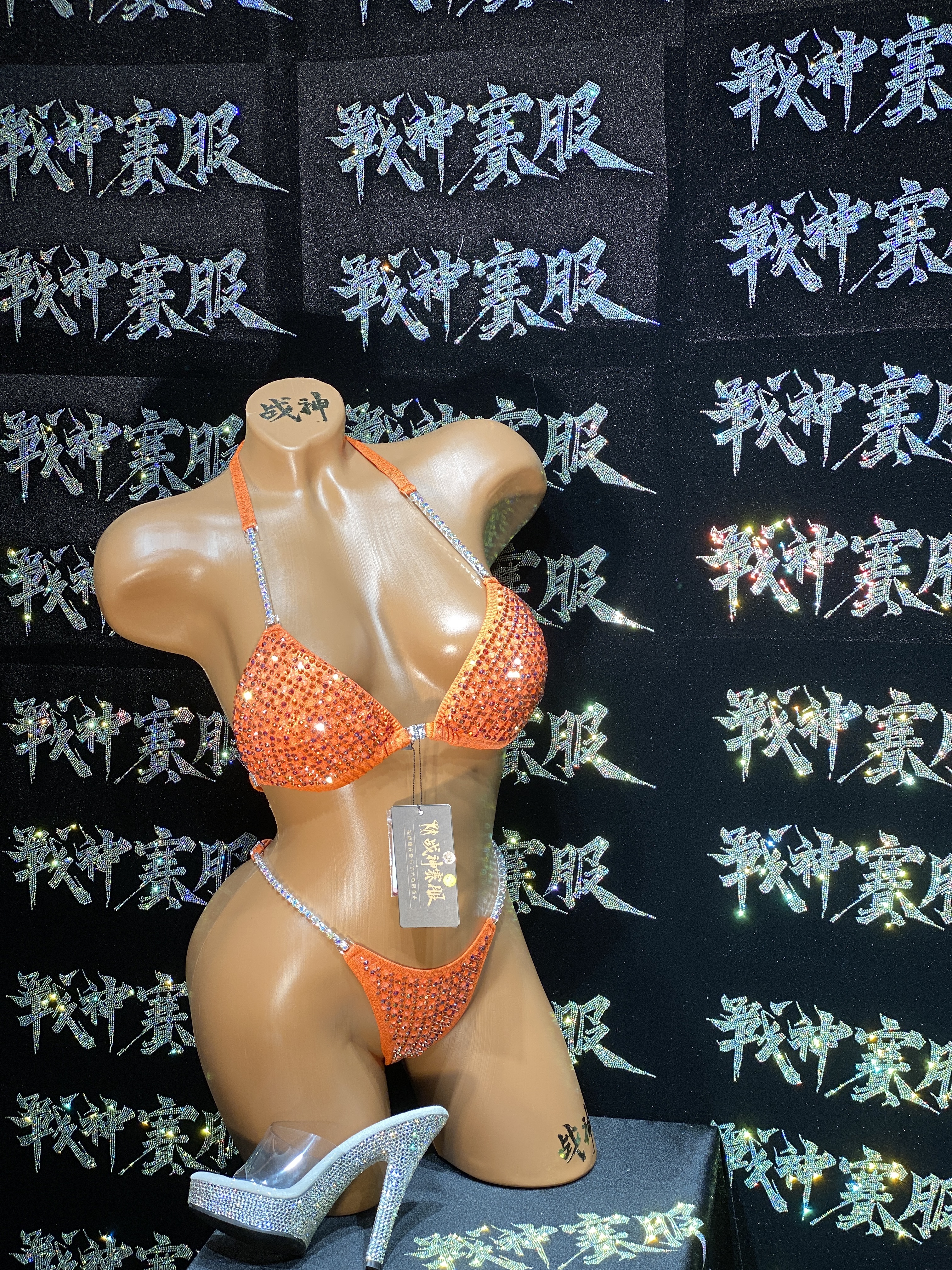 BK2-053 Crystalized Suits for Bikini Competitions