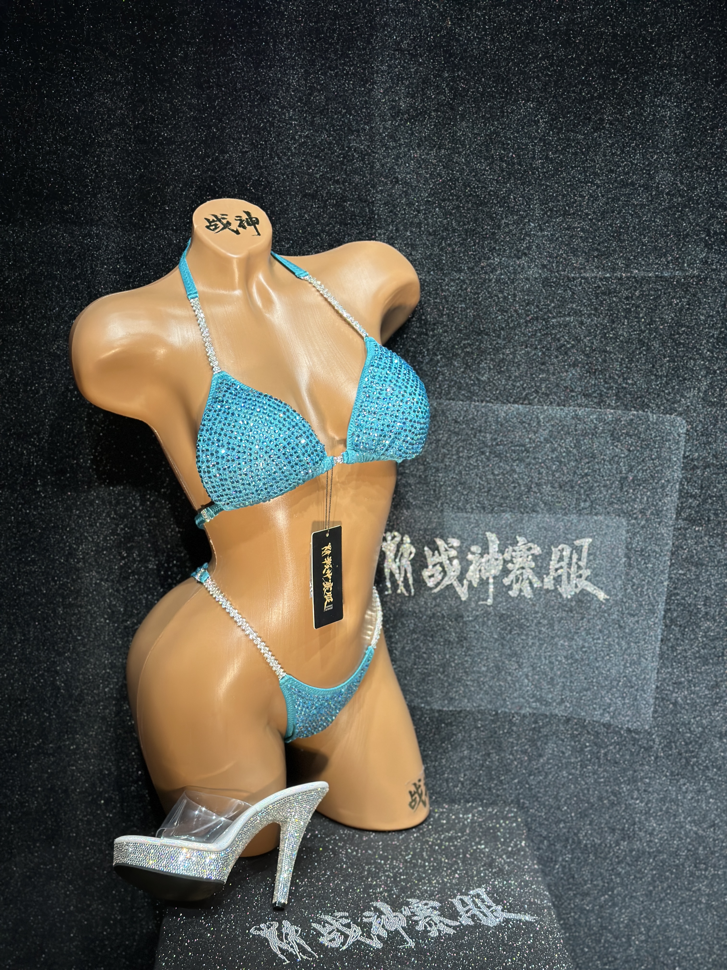 BK2-027 Crystalized Suits for Bikini Competitions
