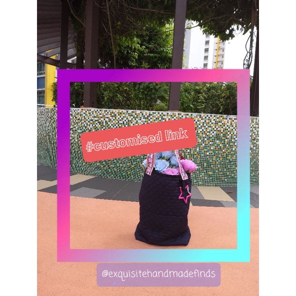 《@Exquisitehandmadefinds》customized link for made to order items/ bag / pouch only