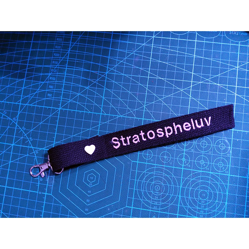 Glow in the dark bag name tag graduation gift personalized label keychain hook🏷