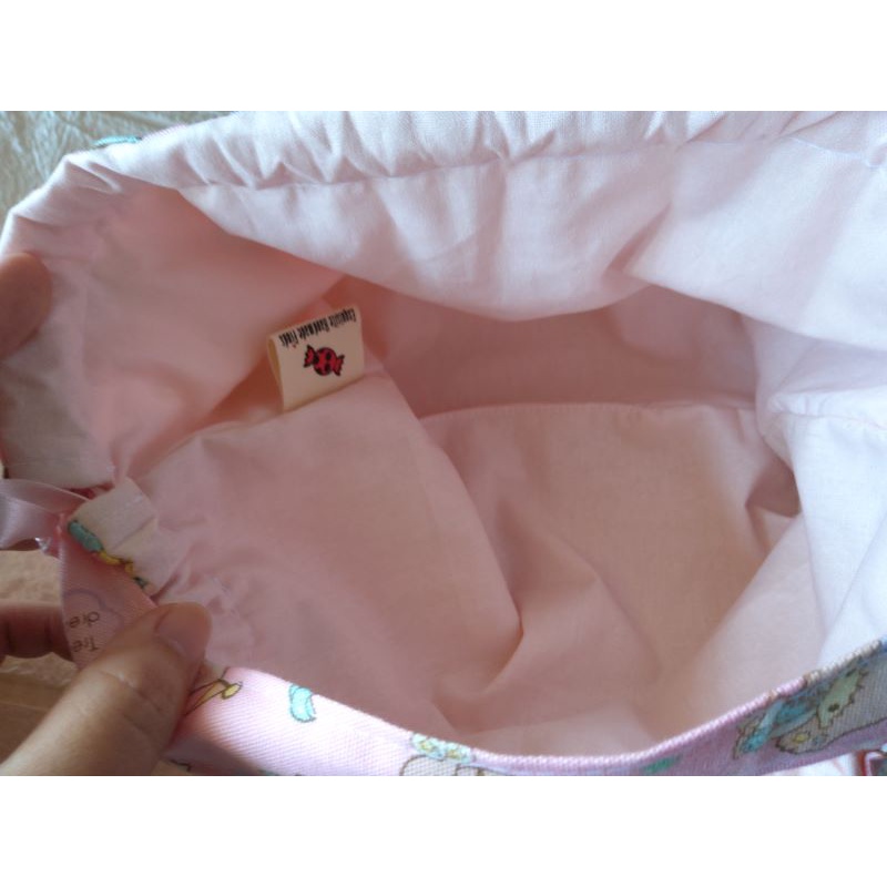 Fabric Tote carrier lunch time hello kitty bag handmade