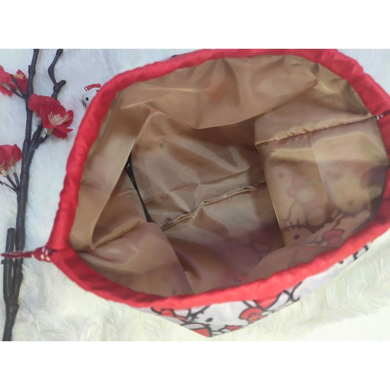 handmade drawstring pouch nylon lightweight hello kitty  my melody little twin stars