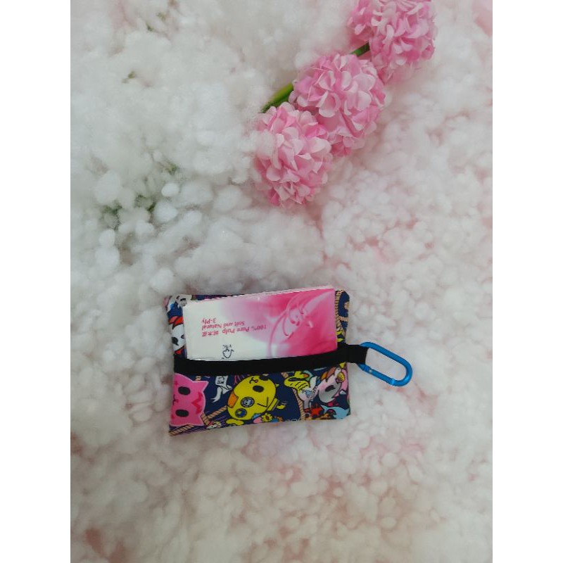 Pocket size 2in1 wetwipes tissue pouch sugar bunnies panda hello kitty galaxy melody sanrio tdki customised