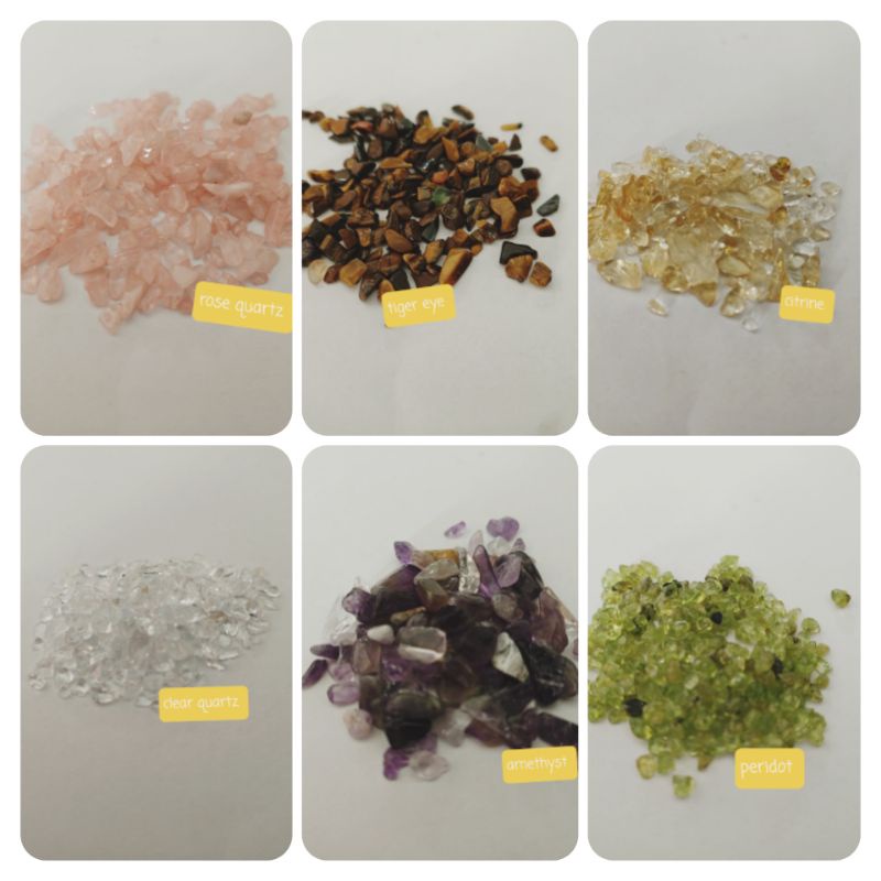 Crystal Chips Peridot Tiger Eye Citrine