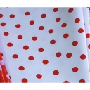 White/Red Polka PU