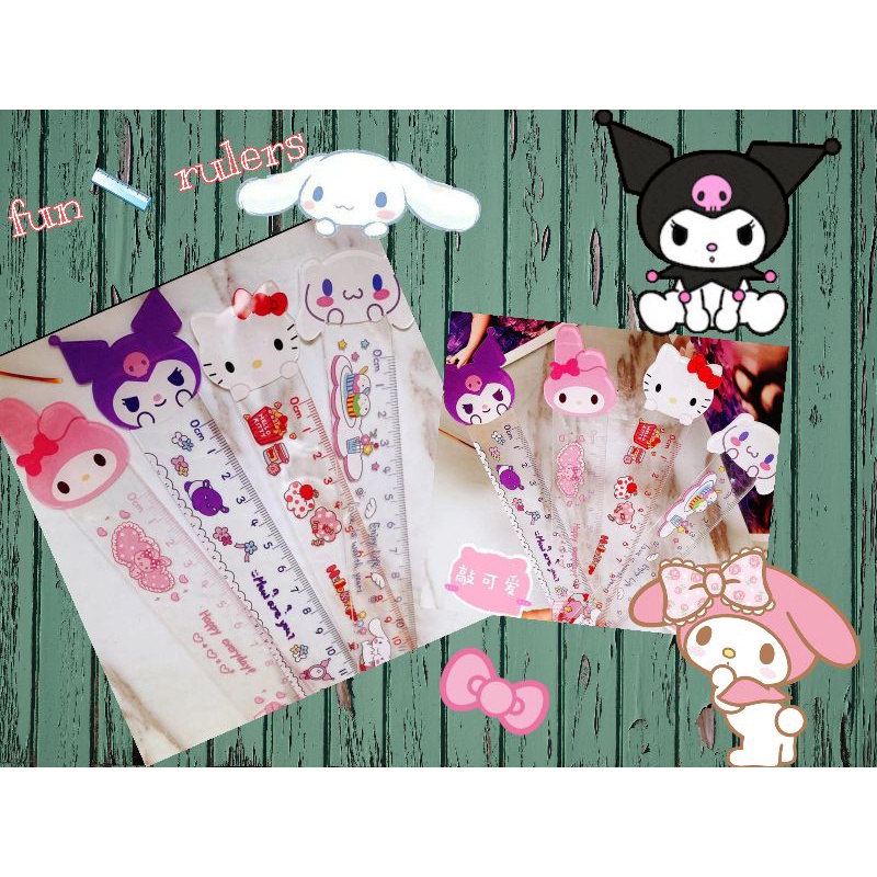 Hello Kitty Ruler Designs sanrio My Melody hello kitty ruler