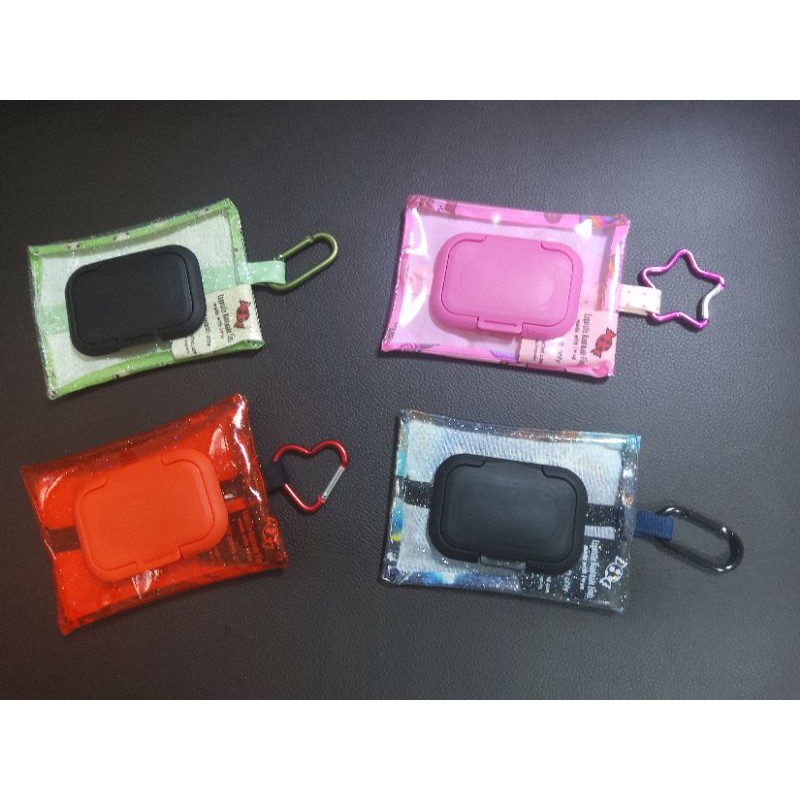 Pocket size 2in1 wetwipes tissue pouch sugar bunnies panda hello kitty galaxy melody sanrio tdki customised