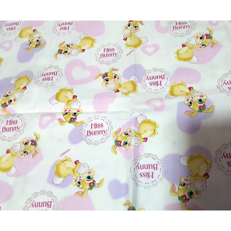 Singapore Handmade Pocket / Travel Cotton Material Tissue Pouch - Zip - Bambi Bunny Winnie the Pooh Cartoon