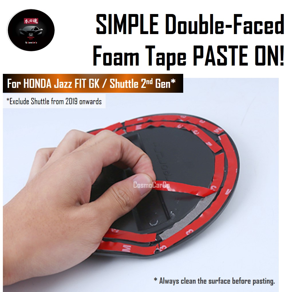 Honda Jazz/Fit & Shuttle Fuel Tank Petrol Lid Cover Carbon Fiber MUGEN Design Accessories For GK GK3 GK5 GP3 GP5 GK8 GK9 GP8 GP9