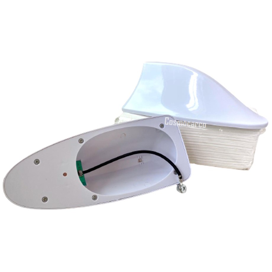 Car Shark Fin Antenna Cover Functional & Decorative Sharkfin Design Radio AM FM Aerial Signal Topper Accessories