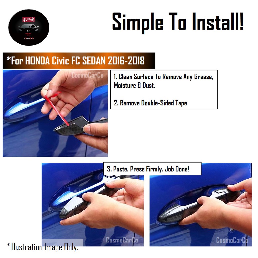 🔥SG SELLER🔥Honda CIVIC FC 10th Gen 2016-18 Car Aircon Control Panel Cover Air Con Console Trim Carbon Fiber Accessories