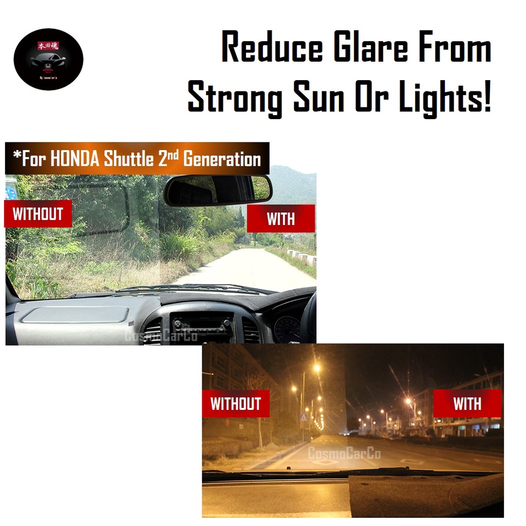 Honda Shuttle 2nd Gen 2015-Present Dashboard Mat Right Hand Drive LEATHER Dash Sun Protection Anti Slip Cover