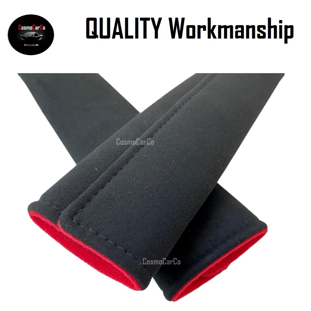 SUEDE Car Seat Belt Cover Seatbelt Strap Shoulder Pad Cushion Safety Harness Padding Accessories
