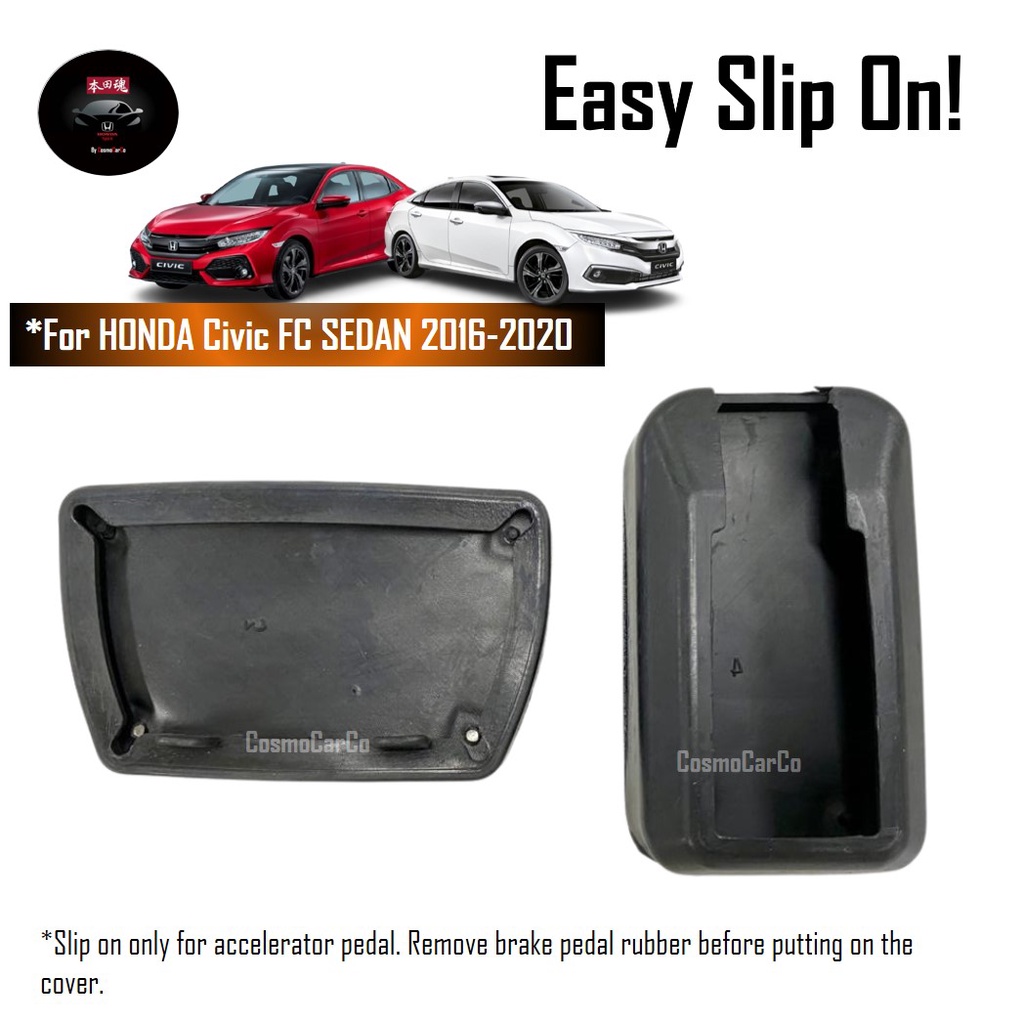 Honda CIVIC FC 10th Gen 2016-2020 Car Foot Pedal Non-Slip Brake Gas Accelerator Throttle Cover Accessories