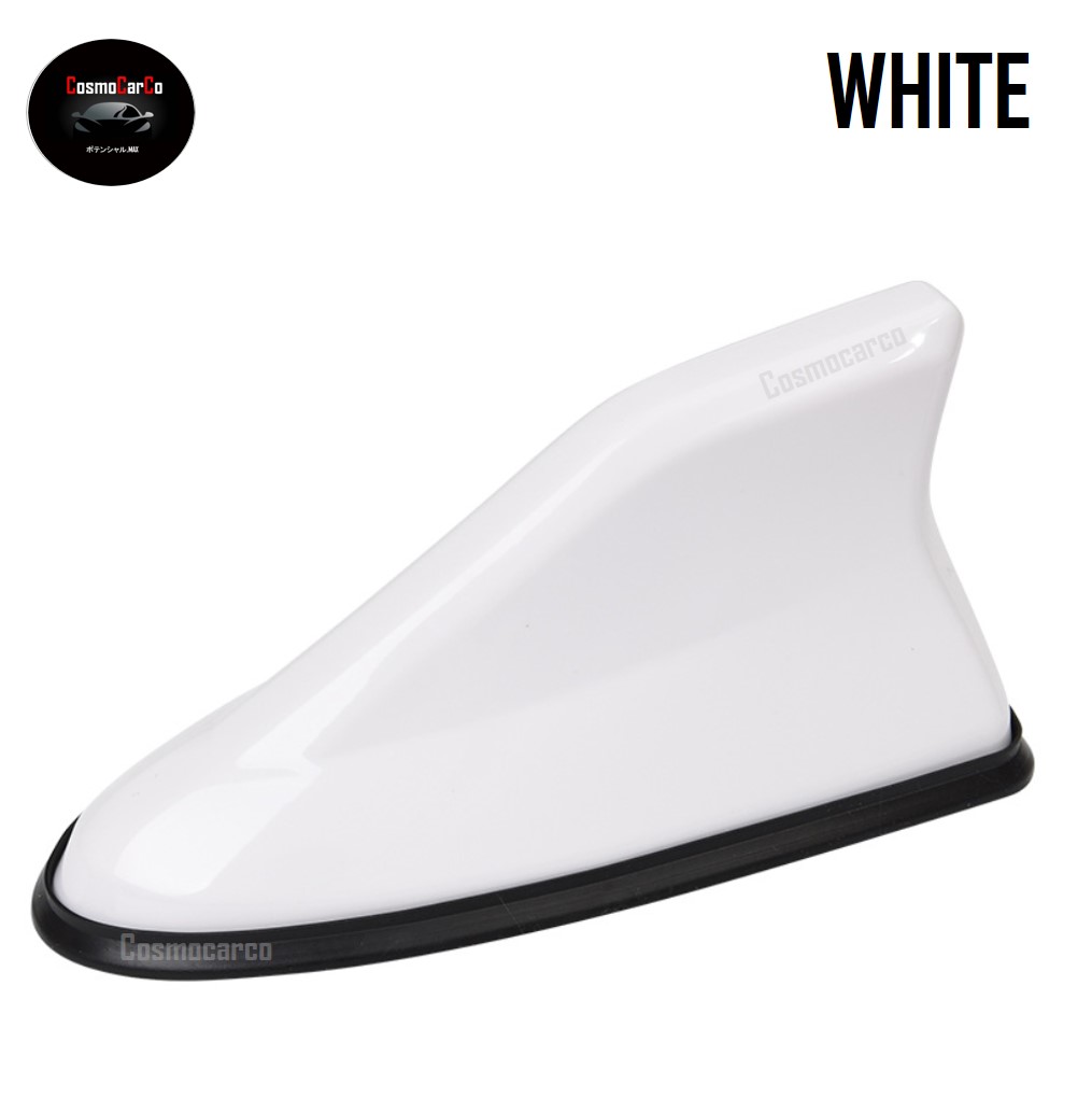 Car Shark Fin Antenna Cover Functional & Decorative AM FM Radio Aerial Signal Topper Accessories V2
