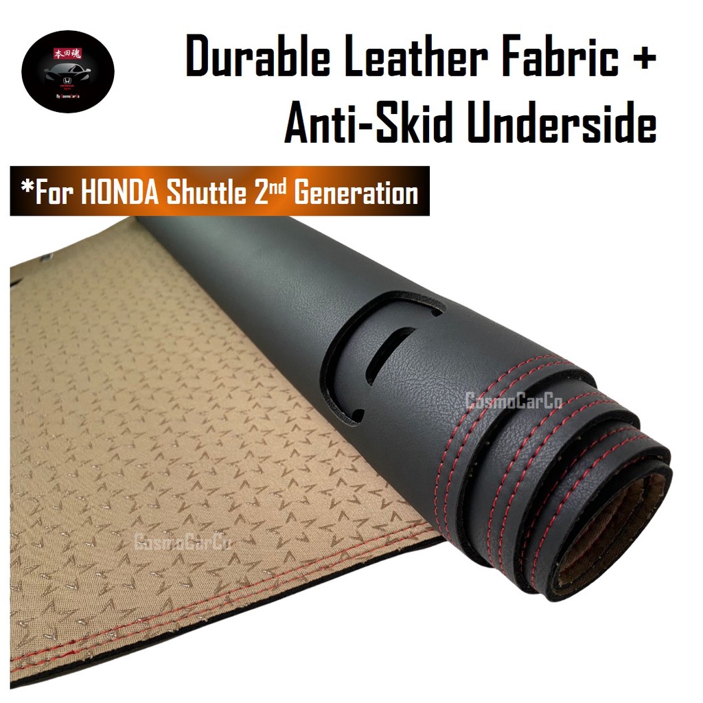 Honda Shuttle 2nd Gen 2015-Present Dashboard Mat Right Hand Drive LEATHER Dash Sun Protection Anti Slip Cover