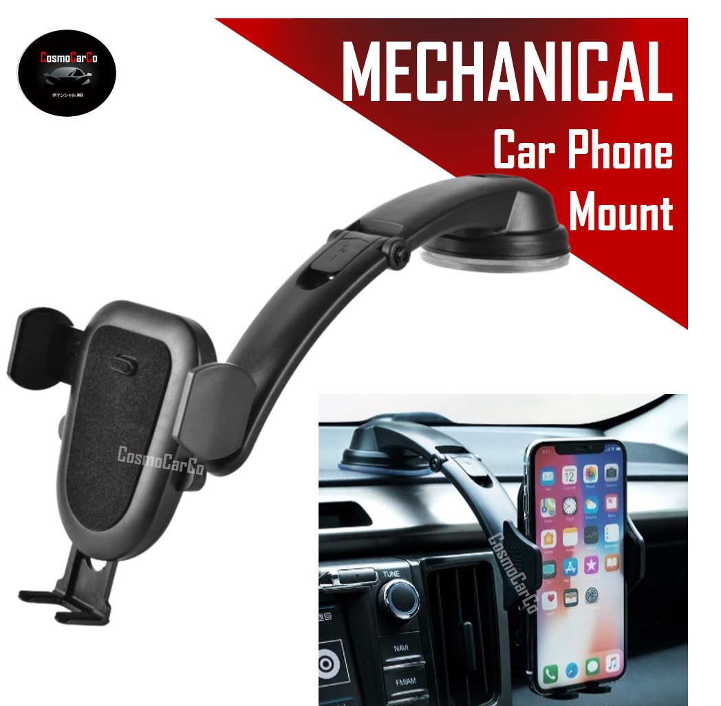 Car Phone Holder Dashboard Suction Cup 360˚ Rotation Mobile Handphone Mount Stand Bracket Accessories