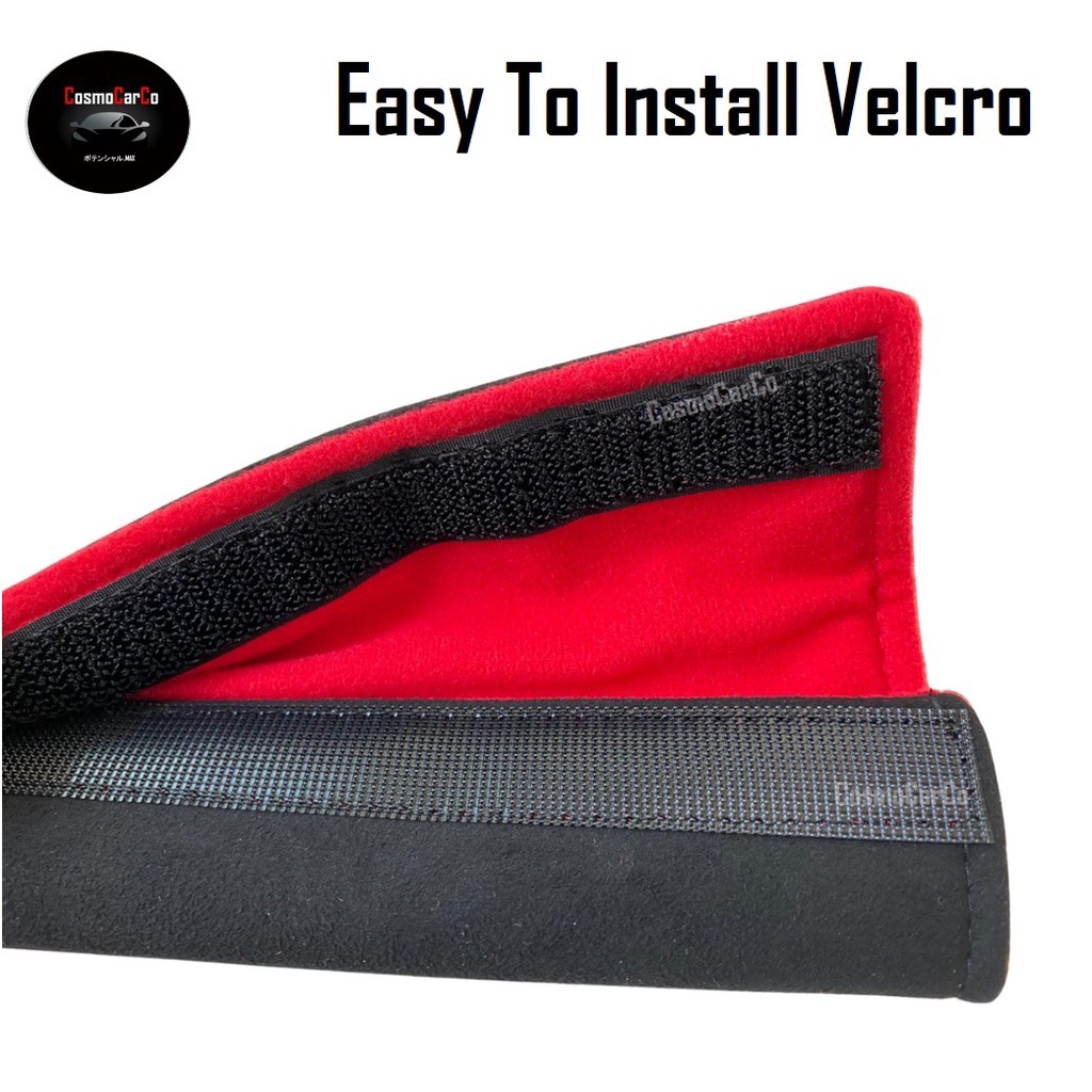 SUEDE Car Seat Belt Cover Seatbelt Strap Shoulder Pad Cushion Safety Harness Padding Accessories