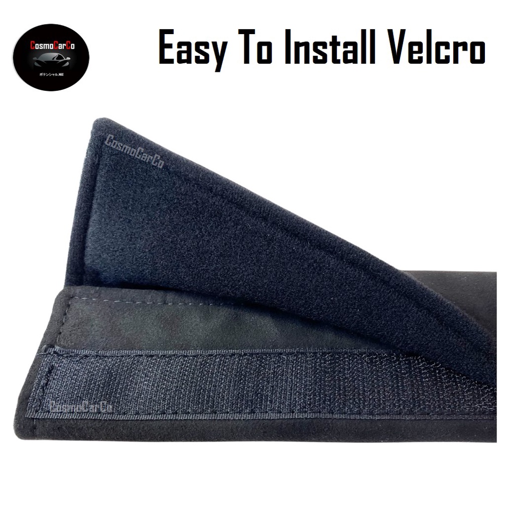 Suede Car Seat Belt Cover Seatbelt Strap Shoulder Pad Safety Harness Cushion Padding Accessories