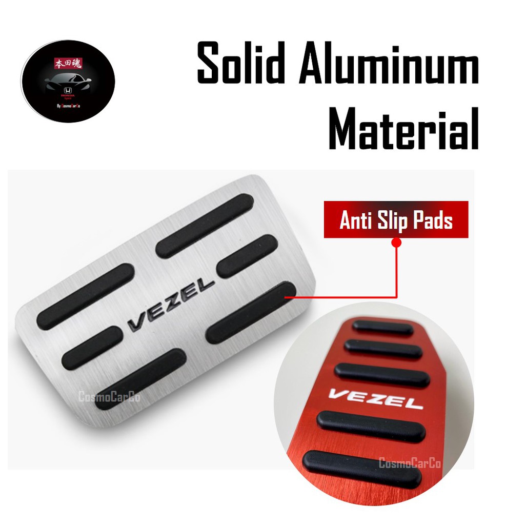 HONDA Jazz Fit Shuttle Vezel HR-V City MUGEN Car Foot Pedal Cover Non-Slip Brake Accelerator Throttle Covers