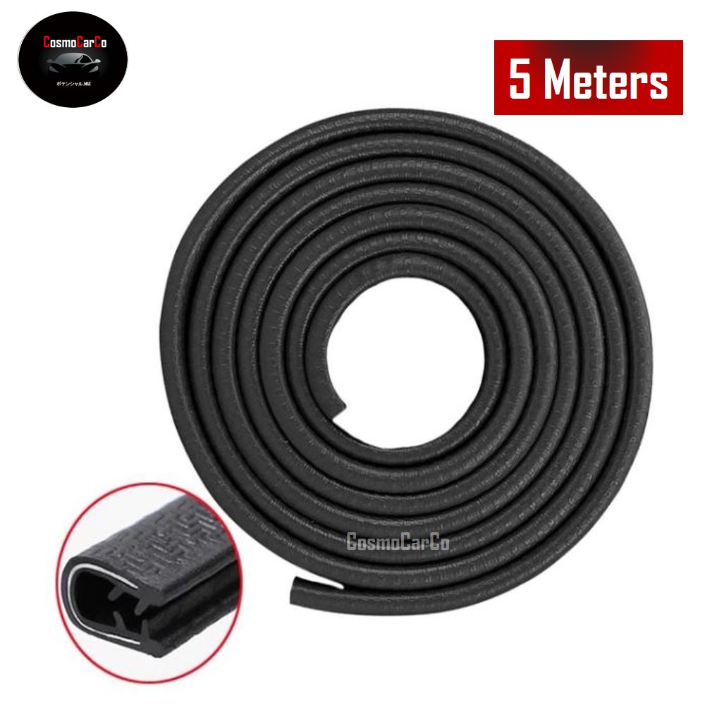 Car Door Edge Protector Steel U-Shape Door Edge Trim Guard Protection Seal Anti Collision Strip