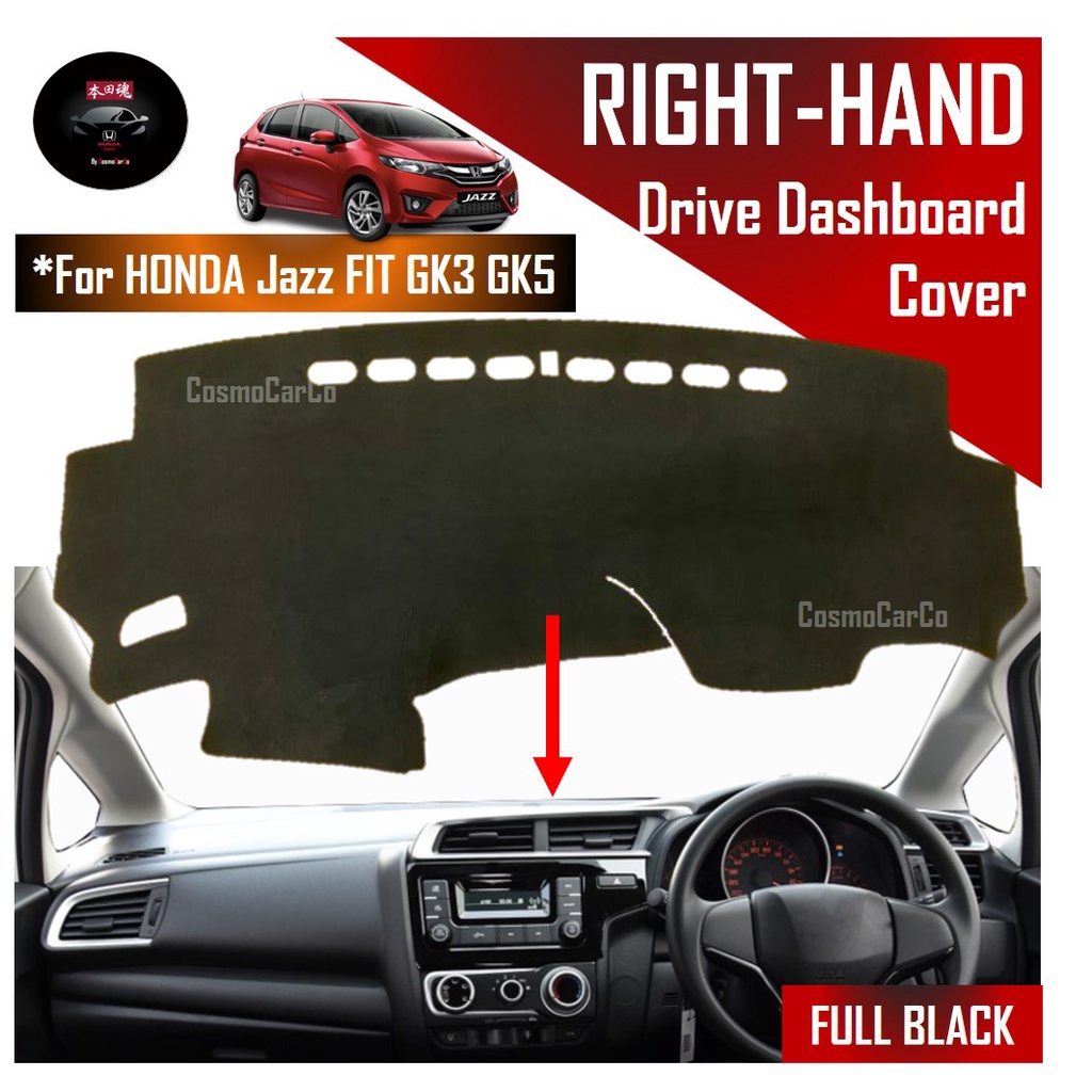 Honda Jazz/Fit GK GK3 GK5 GP 2014-2020 Dashboard Mat Right Hand Drive Dash Sun Protection Anti Slip Cover Pad