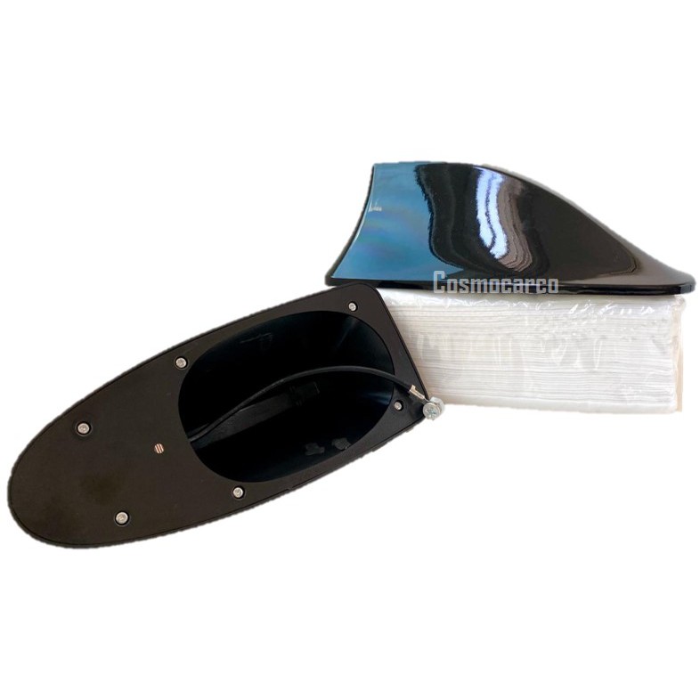 Car Shark Fin Antenna Cover Functional & Decorative Sharkfin Design Radio AM FM Aerial Signal Topper Accessories