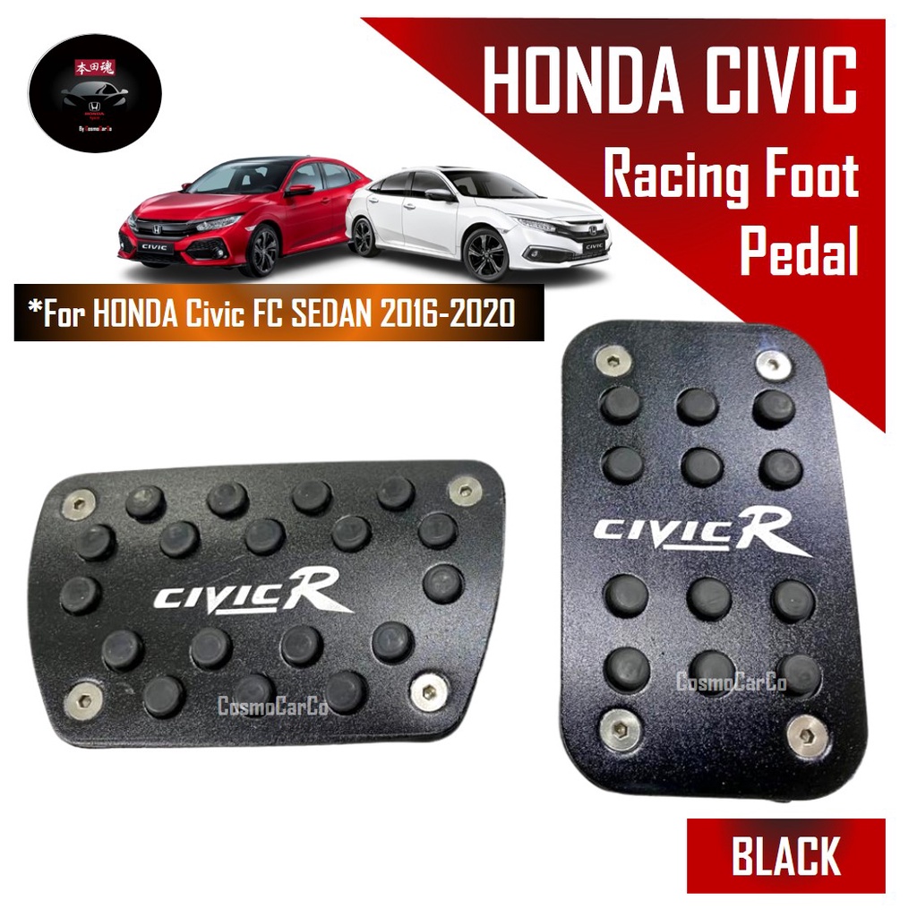 Honda CIVIC FC 10th Gen 2016-2020 Car Foot Pedal Non-Slip Brake Gas Accelerator Throttle Cover Accessories