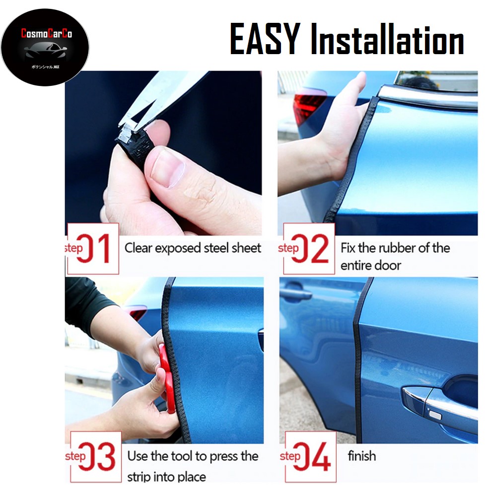 How to install door edge protector (non-adhesive type)