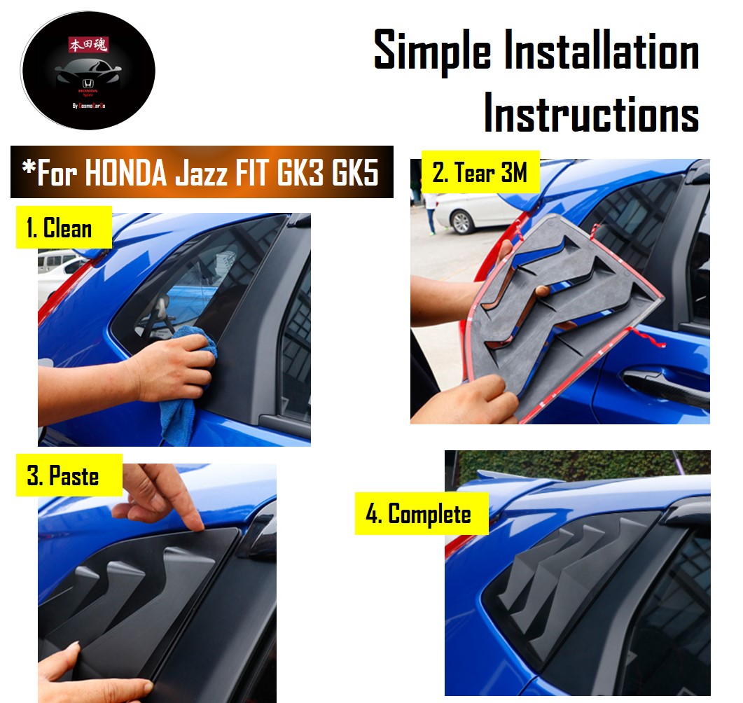 Rear Window Louver Installation Guide
