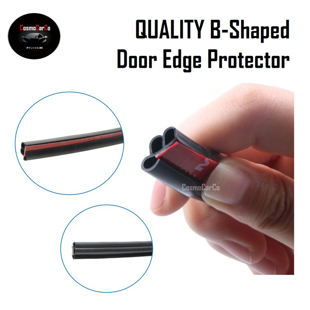 10M Car Door Edge Protector B-Shape Sound Proof Door Edge Rubber Guard  Noise Insulation Reduction Strip