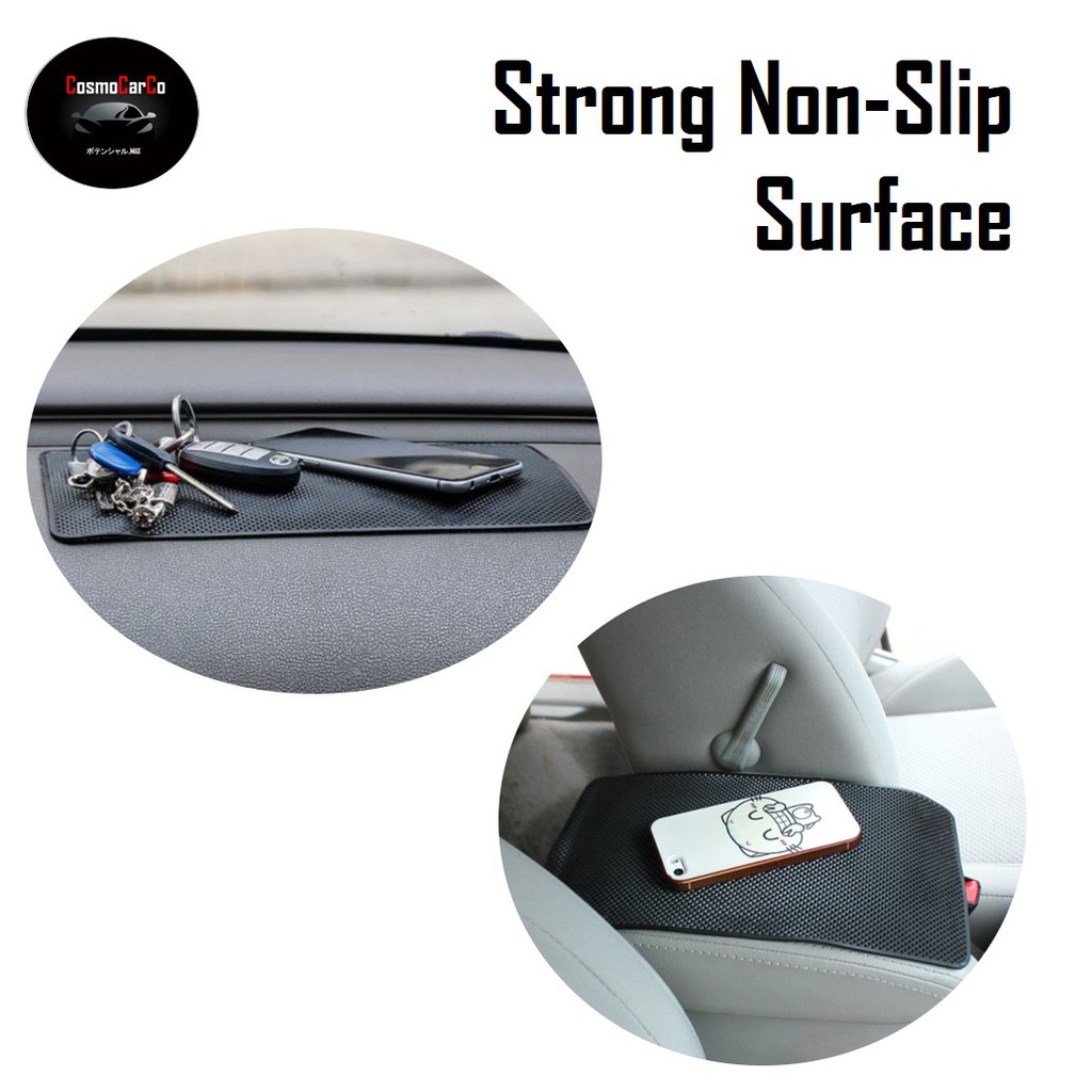 Car Anti Slip Mat Dashboard Anti-Slip Dash Non Slip Pad Phone Key Sunglasses Holder Accessories