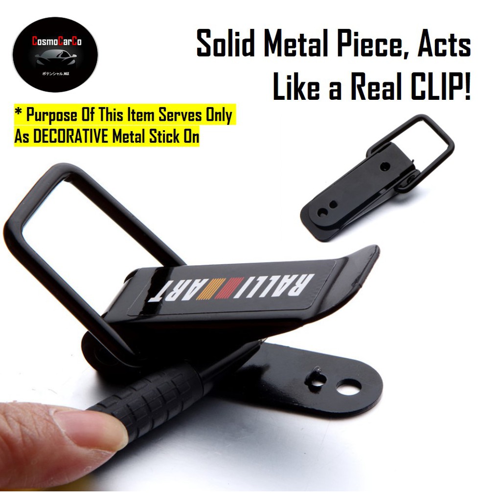 SPARCO Car Bumper Clip Security Hook Lock Clips Metal Fender Fastener PASTE ON Racing Accessories-CosmoCarCo