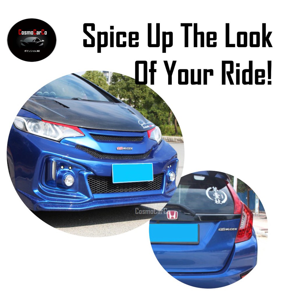 MUGEN Emblem Car Sticker Metal Logo Decal Car Body Bumper Rear Badge Honda JDM Auto Accessories-CosmoCarCo