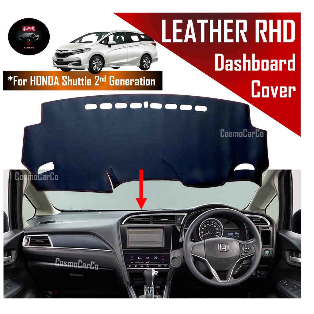 Honda Shuttle 2nd Gen 2015-Present Dashboard Mat Right Hand Drive LEATHER Dash Sun Protection Anti Slip Cover