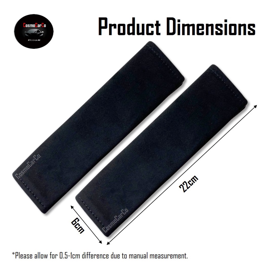 Suede Car Seat Belt Cover Seatbelt Strap Shoulder Pad Safety Harness Cushion Padding Accessories