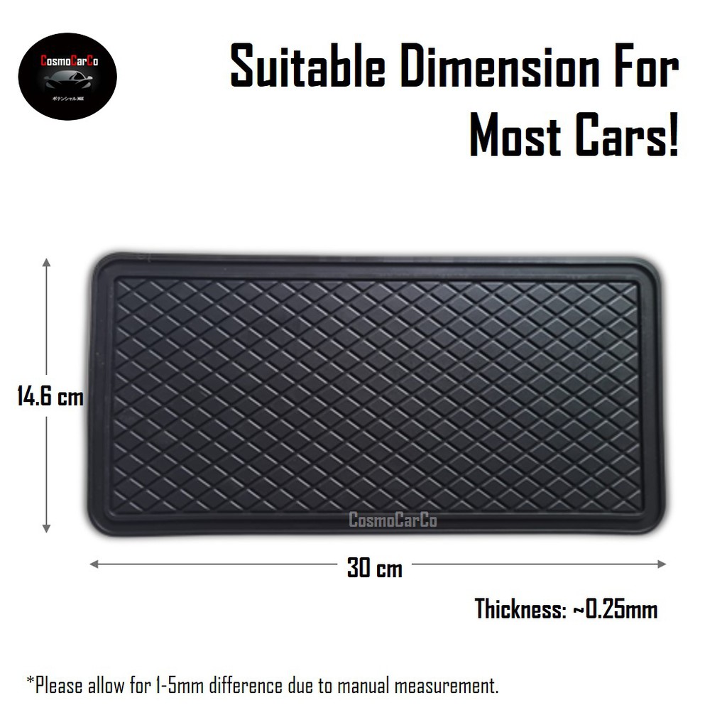 Car Anti Slip Mat Dash Non Slip Pad For Sunglass Phone Holder Dashboard Accessories
