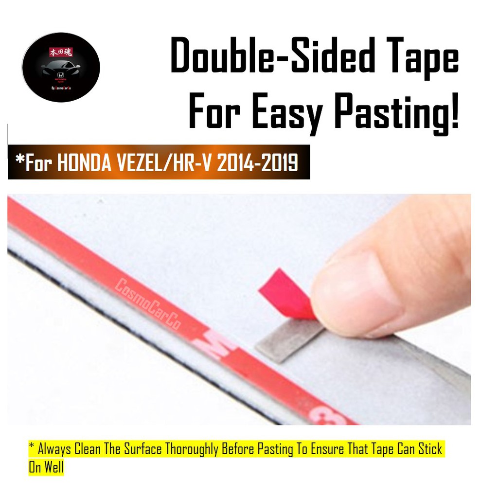 Honda VEZEL HR-V HRV 2014-2020 Inner Car Door Handle Cover Carbon Fiber Print Interior Trim Accessories