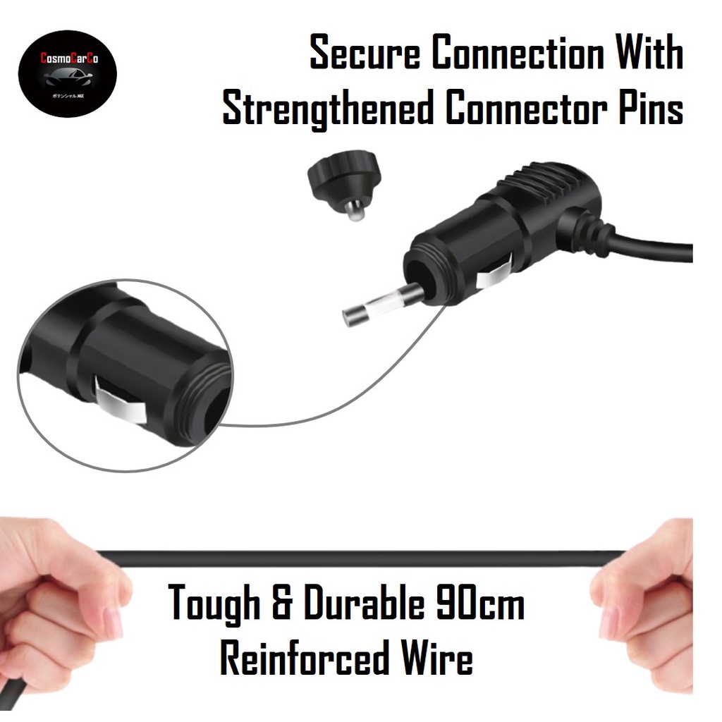 Car Fan Dual Head 2 Speed Mini Vehicle Cooler 360° Hand Rotating 12V With USB Charging Charger Ports