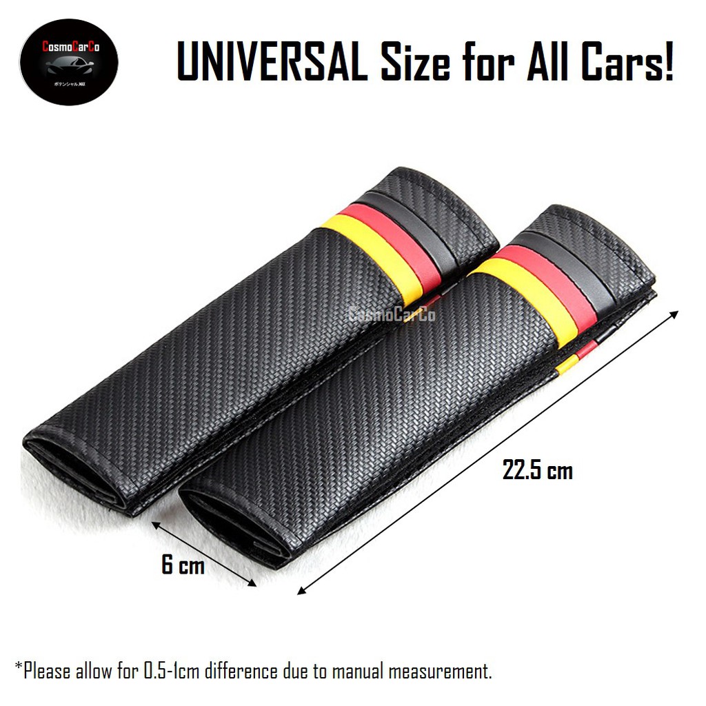 Car Seat Belt Cover Seatbelt Strap Shoulder Pad Cushion Pillow Harness Padding Accessories For BMW, Honda, Toyota etc