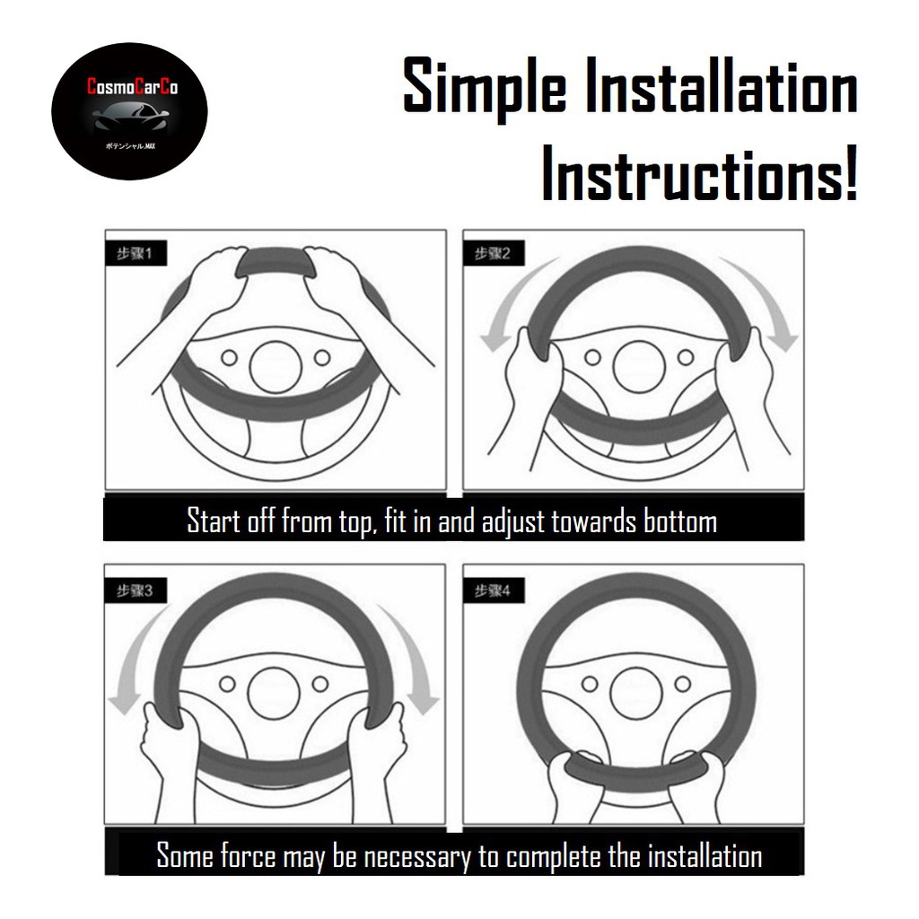 Leather Steering Wheel Cover For Toyota Corolla Altis Vios CHR Camry Alphard Car Accessories