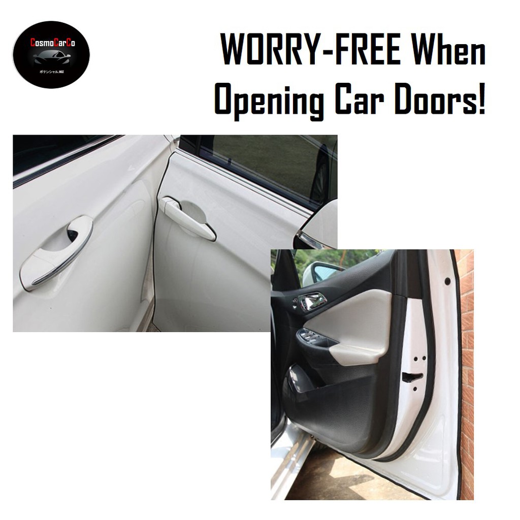 Carbon Fiber Design 5M Car Door Edge Protector Door Guard Bumper Anti Collision Strip