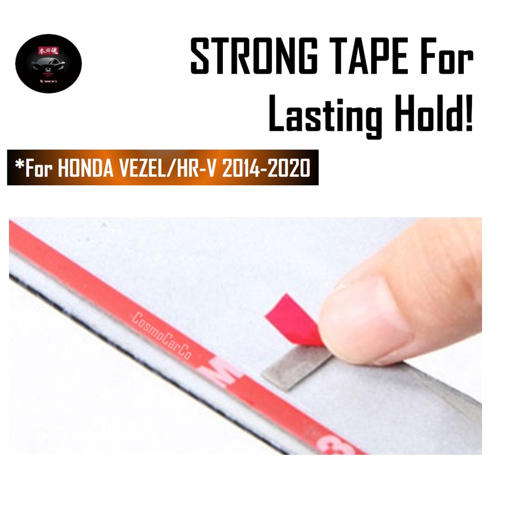 Honda VEZEL / HR-V HRV 2014-2020 Rear Door Handle Protector & Back Door Bowl Cover Glossy Black PVC Trim