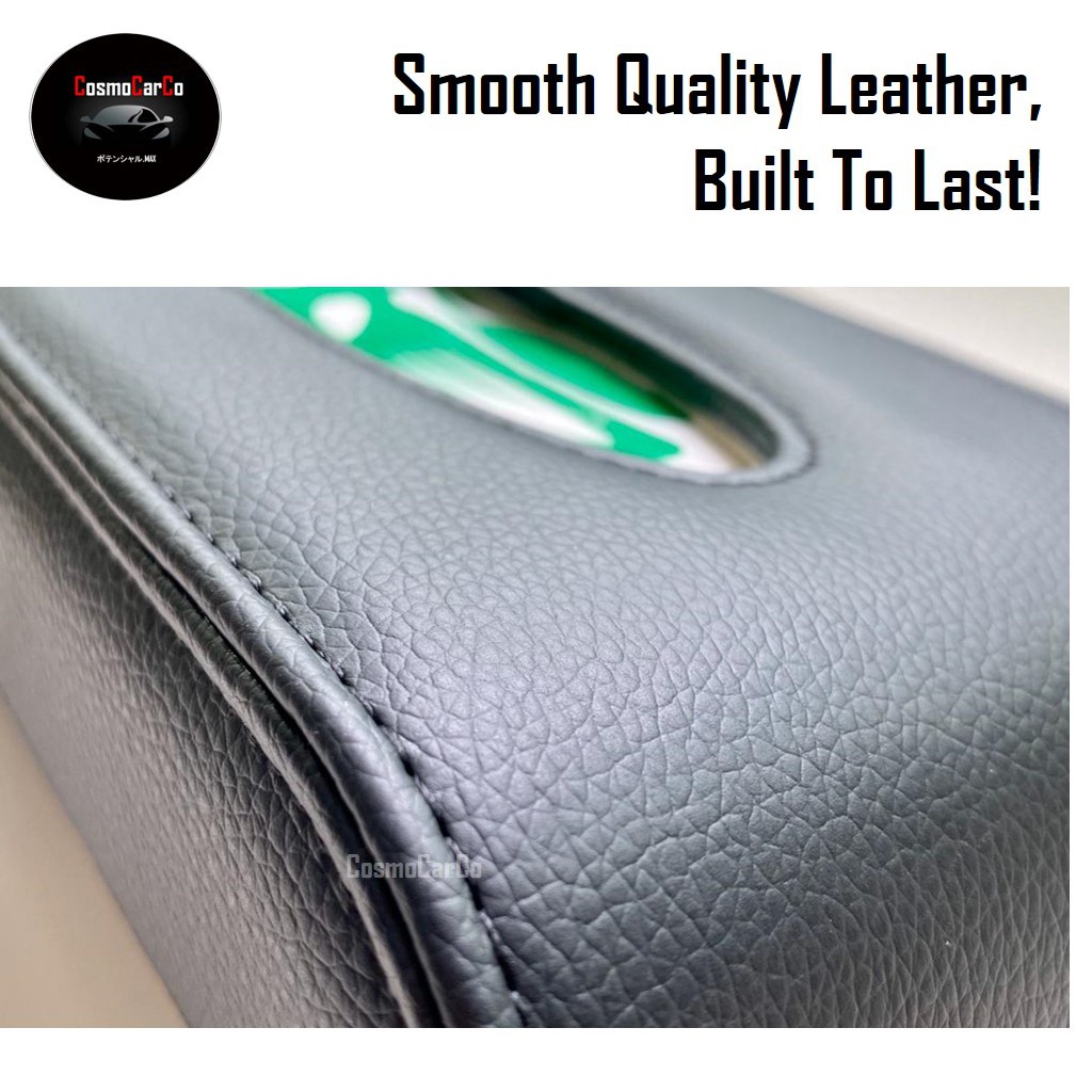 Leather Car Tissue Box Holder Cover Organiser Storage On Dashboard Accessories For Honda, Toyota, Mercedes etc