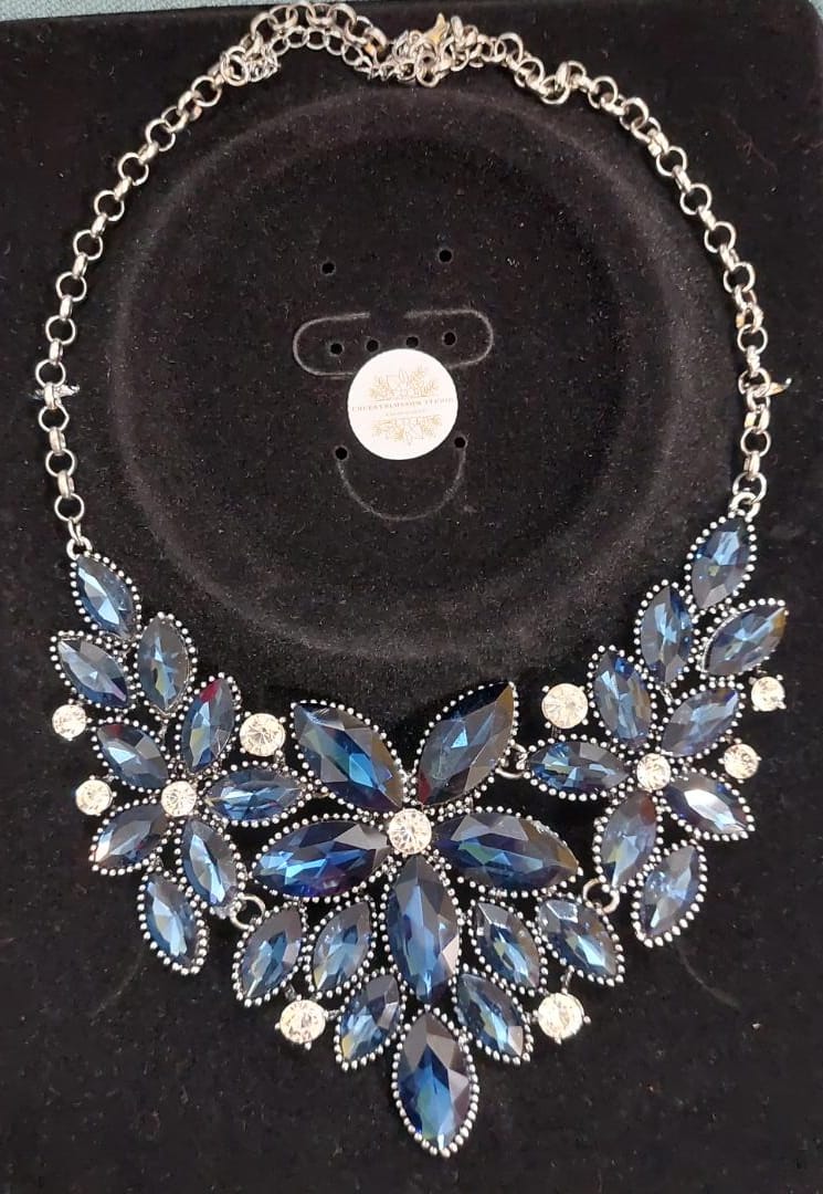 Joan Rivers Statement Floral Necklace With Wide Variety - Ruby Lane