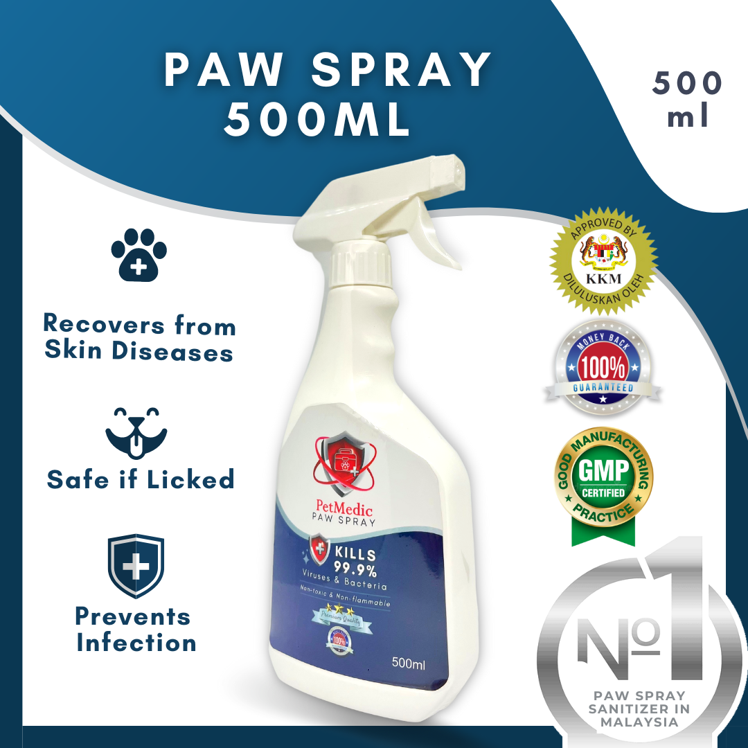PetMedic Paw Spray Pet Antiseptic Sanitizer 500ml